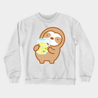 Cute Lemonade Sloth Crewneck Sweatshirt